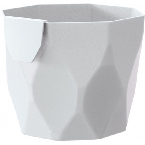 PROSPERPLAST ROCKA Květináč 12,6 cm, bílá DROC125 PROSPERPLAST ROCKA Květináč 12,6 cm, bílá DROC125