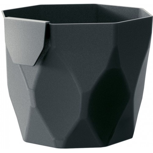 PROSPERPLAST ROCKA Květináč 12,6 cm, grafit DROC125 PROSPERPLAST ROCKA Květináč 12,6 cm, grafit DROC125
