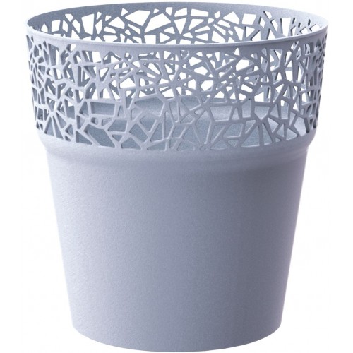 PROSPERPLAST TREE květináč s krajkou 14,5 cm, modrá DTRE145