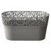 PROSPERPLAST CITY Truhlík s krajkou 28,5 cm, šedý kámen DCIT285