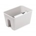 PROSPERPLAST RATOLLA Truhlík na zábradlí 39,6x27,2x22,5cm, bílá DRLB400