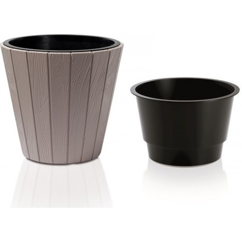 Prosperplast WOODE květináč 39,3x37cm mocca DBWO400 Prosperplast WOODE květináč 39,3x37cm mocca DBWO400