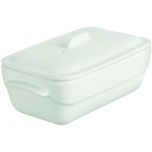 PYREX Pekáč hranatý s víkem WHITE MINI 16 x 9 cm PYREX Pekáč hranatý s víkem WHITE MINI 16 x 9 cm