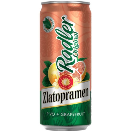 Zlatopramen Radler 0,4l - plechovka Zlatopramen Radler 0,4l - plechovka