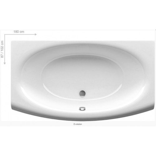 RAVAK Vana EVOLUTION 180x102 snowwhite C101000000 RAVAK Vana EVOLUTION 180x102 snowwhite C101000000