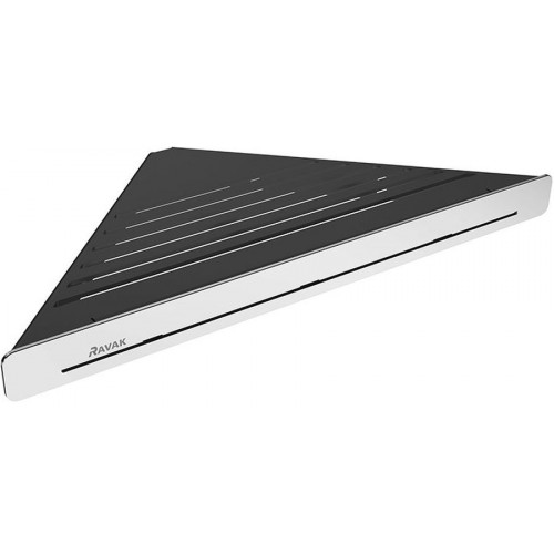 RAVAK SLIM C Polička 290 x 206 x 22 mm černá/chrom X07P576 RAVAK SLIM C Polička 290 x 206 x 22 mm černá/chrom X07P576