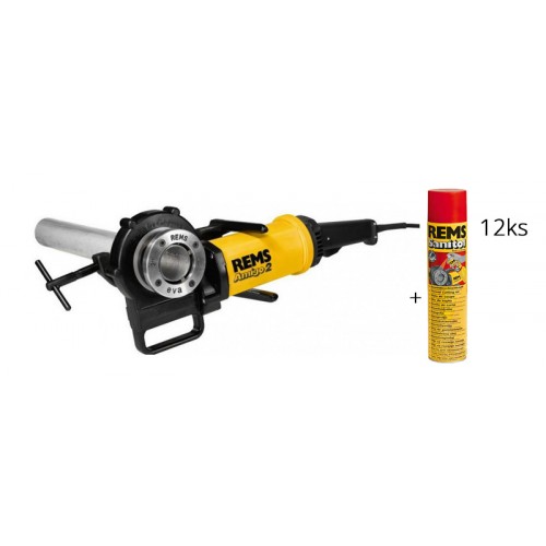 REMS Amigo 2 sada R elektrická závitnice + ZDARMA spray 12 kusů REMS Amigo 2 sada R elektrická závitnice + ZDARMA spray 12 kusů