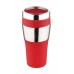 RENBERG Termohrnek nerez 400 ml, červená RB-3023cerv
