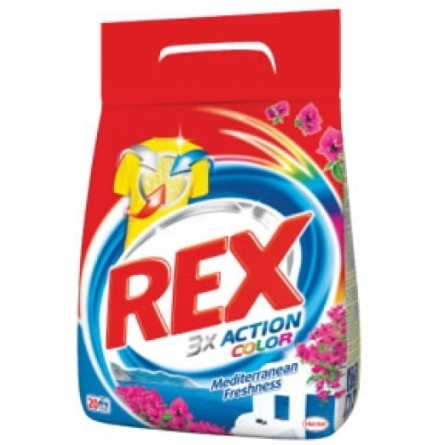 Rex Mediterranean Freshness Color prací prášek 4,5 kg 60 dávek Rex Mediterranean Freshness Color prací prášek 4,5 kg 60 dávek