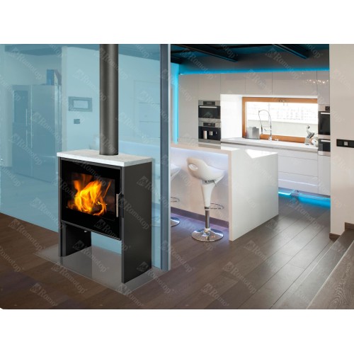 Romotop Riano N05 krbová kamna, plech, kámen Romotop Riano N05 krbová kamna, plech, kámen