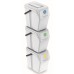 Prosperplast SORTIBOX II Sada 3 odpadkových košů 3x25l, bílá ISWB25S3