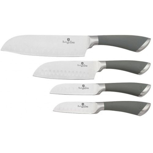 BERLINGERHAUS Velvet Chef Sada nožů santoku 4 ks, nerez, šedá BH-2019 BERLINGERHAUS Velvet Chef Sada nožů santoku 4 ks, nerez, šedá BH-2019