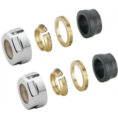 SAPHO Svěrné šroubění pro Měď 15mm, broušená nerez CP6515 SAPHO Svěrné šroubění pro Měď 15mm, broušená nerez CP6515