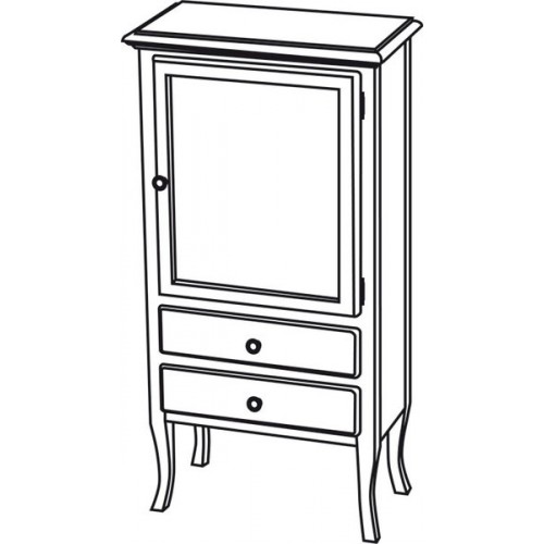 SAPHO RETRO 1691 skříňka 60x120x38cm, starobílá SAPHO RETRO 1691 skříňka 60x120x38cm, starobílá