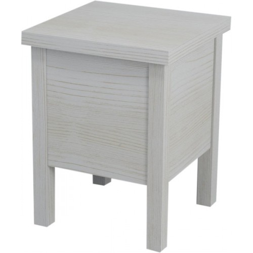 SAPHO BRAND stolička s úložným prostorem 35x46x35cm, starobílá