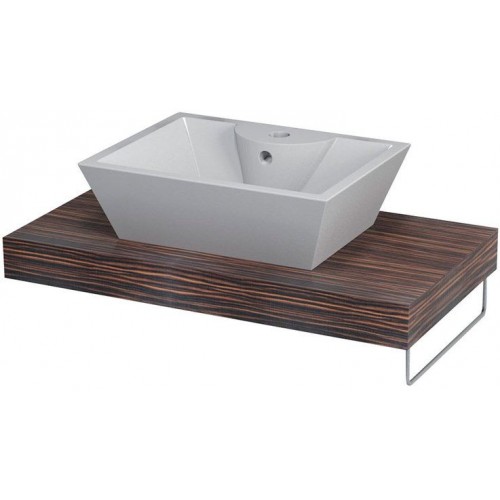 SAPHO ELSA 59701DB deska 80x44cm, otvor uprostřed, dub tmavý