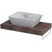 SAPHO ELSA 59701DB deska 80x44cm, otvor uprostřed, dub tmavý