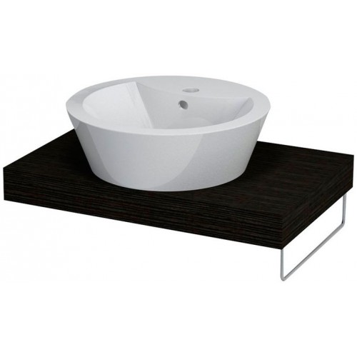 SAPHO ELSA 59700DB deska 70x44cm, otvor uprostřed, dub tmavý SAPHO ELSA 59700DB deska 70x44cm, otvor uprostřed, dub tmavý