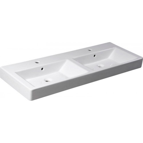 SAPHO PURITY keramické dvojumyvadlo 120x45cm (2580) 10PL50120 SAPHO PURITY keramické dvojumyvadlo 120x45cm (2580) 10PL50120