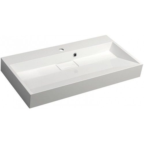 SAPHO AMUR umyvadlo 90x46 cm, litý mramor, 55032