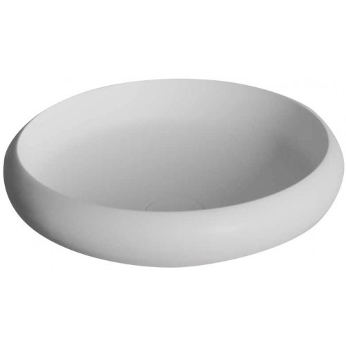 SAPHO THIN kulaté umyvadlo na desku, 400x112mm, bílá mat WN192 SAPHO THIN kulaté umyvadlo na desku, 400x112mm, bílá mat WN192