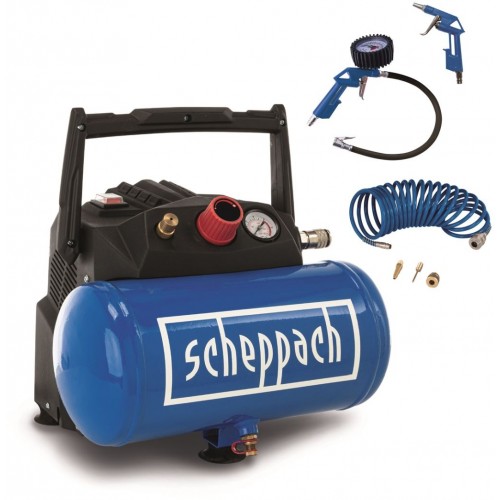 SCHEPPACH HC 06 bezolejový kompresor 6l 5906153901 SCHEPPACH HC 06 bezolejový kompresor 6l 5906153901