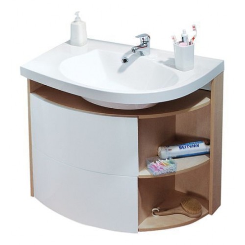 RAVAK SDU Rosa Comfort L skříňka pod umyvadlo, bílá/bílá X000000328 RAVAK SDU Rosa Comfort L skříňka pod umyvadlo, bílá/bílá X000000328