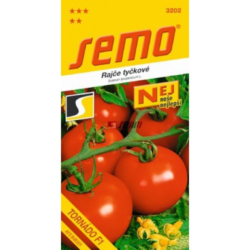 SEMO Rajče tyčkové TORNÁDO F1 3202 SEMO Rajče tyčkové TORNÁDO F1 3202