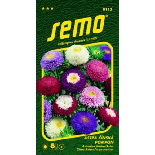 SEMO Astra čínská POMPON SMĚS 9113 SEMO Astra čínská POMPON SMĚS 9113