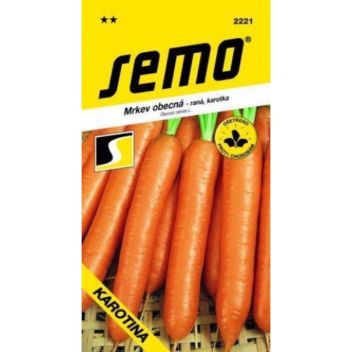 SEMO Mrkev obecná poloraná KAROTINA 2221 SEMO Mrkev obecná poloraná KAROTINA 2221