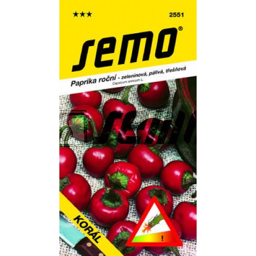SEMO Paprika pálivá KORÁL 2551 SEMO Paprika pálivá KORÁL 2551