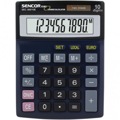 SENCOR SEC 393/10E DUAL (EURO) kalkulačka 10002236 SENCOR SEC 393/10E DUAL (EURO) kalkulačka 10002236