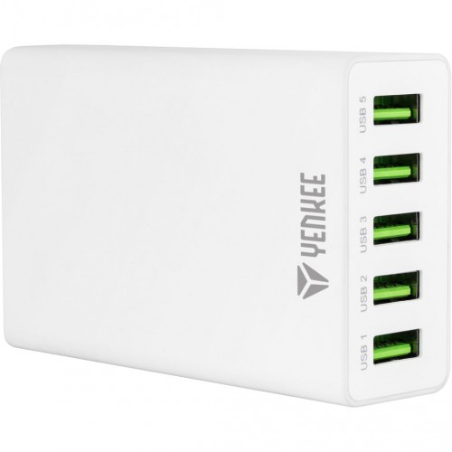 YENKEE YAC 3005WE USB nabíječka 5port 8A 30015712 YENKEE YAC 3005WE USB nabíječka 5port 8A 30015712