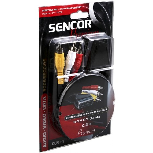 SENCOR AV kabel SAV 112-050 SCART(IN)-3RCAM(OUT)P 35020199