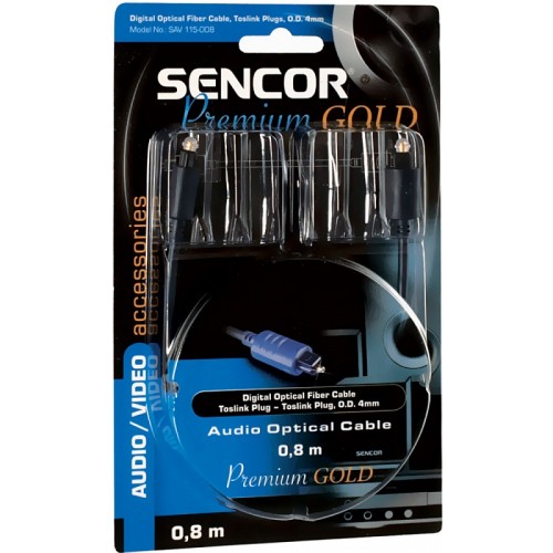SENCOR AV kabel SAV 115-015 Opt.k.Toslink M-M PG 35020208 SENCOR AV kabel SAV 115-015 Opt.k.Toslink M-M PG 35020208