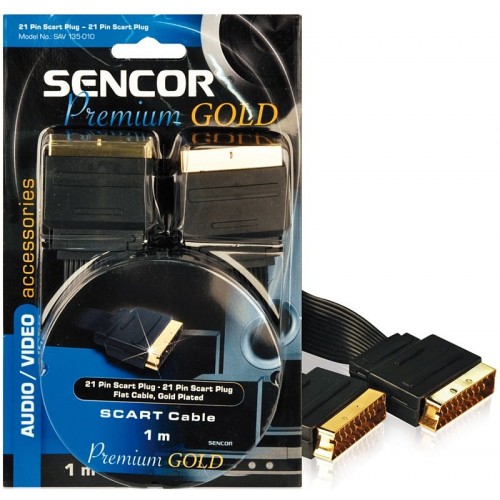 SENCOR AV kabel SAV 135-010 plochý SCART21p MM PG 35023976