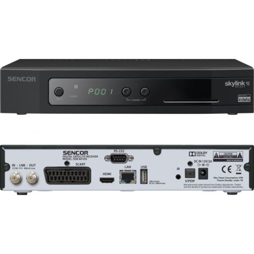 SENCOR SDB 6010SI DVB-S2 IRDETO USB PVR 35045329 SENCOR SDB 6010SI DVB-S2 IRDETO USB PVR 35045329