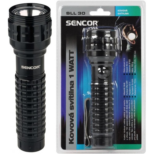 SENCOR SLL 30 Svítilna ALU 1WATT 3xAAA 35032995 SENCOR SLL 30 Svítilna ALU 1WATT 3xAAA 35032995