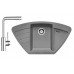 BLANCO SET 12 dřez ZIA 9 E aluminium + dřezová baterie MILA chrom
