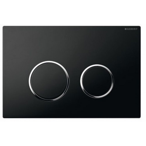 GEBERIT - ovládací tlačítko SIGMA 20, plast, černá/pochrom. lesklá 115.778.KM.1 GEBERIT - ovládací tlačítko SIGMA 20, plast, černá/pochrom. lesklá 115.778.KM.1