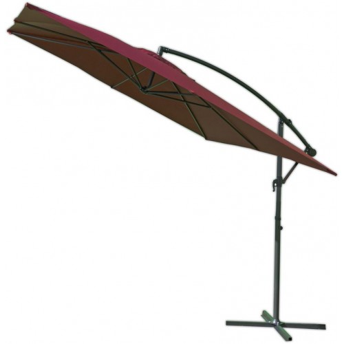 Slunečník kovový 8080 270x270cm, bordó 601/3 Slunečník kovový 8080 270x270cm, bordó 601/3