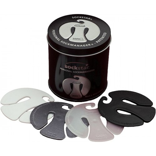 Sockstar Premium Gift Box - Black & White Edition Kolíčky na ponožky 20 ks