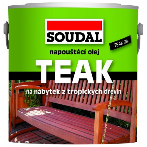 SOUDAL napouštěcí olej na dřevo 0,5 l teak SOUDAL napouštěcí olej na dřevo 0,5 l teak