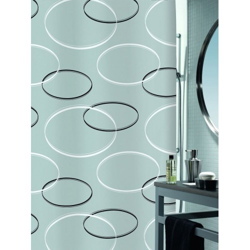 SPIRELLA ANELLO Sprchový závěs 180 x 200 cm gery 1013530 SPIRELLA ANELLO Sprchový závěs 180 x 200 cm gery 1013530