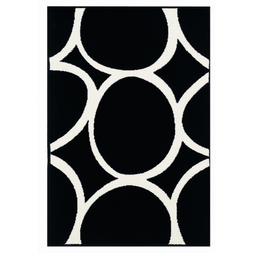 SPIRELLA PEBBLES Koupelnová předložka 60 x 90 cm black 1009525