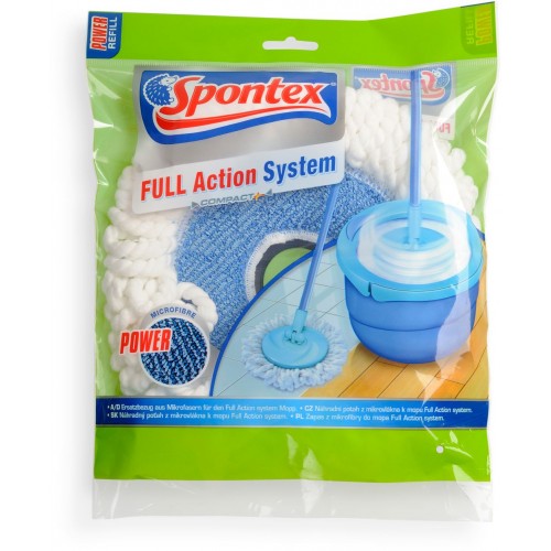 Spontex Full Action systém abrazivní náhradní mop Spontex Full Action systém abrazivní náhradní mop