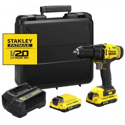 STANLEY SFMCD700C2K FatMax V20 Aku vrtačka (50Nm/18V/2x1,5Ah), kufr STANLEY SFMCD700C2K FatMax V20 Aku vrtačka (50Nm/18V/2x1,5Ah), kufr