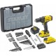 STANLEY SFMCD700D2A FatMax V20 Aku bezuhlíková vrtačka 18V se sadou příslušenství 100ks