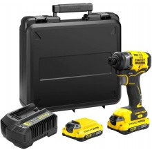 STANLEY SFMCF810D2K FatMax V20 Aku rázový utahovák 1/4" (18V/2x2,0Ah), kufr