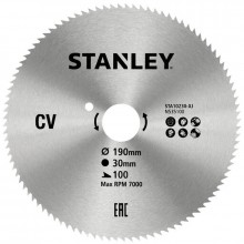 STANLEY STA10230 Pilový kotouč pro příčné řezy 190x30mm, 100 zubů